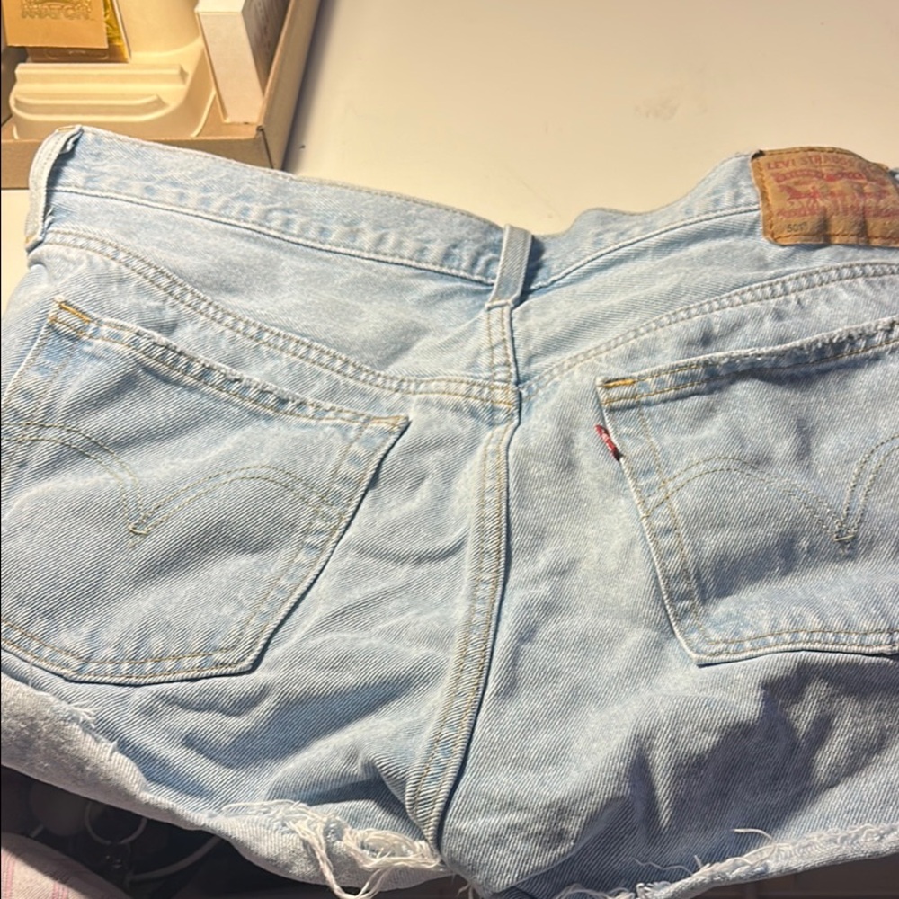 Levi's Women's Light Blue Denim Shorts